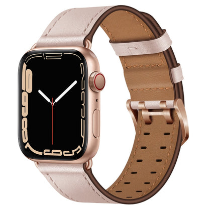 Skorter | Double Buckle Leather Band for Apple Watch Series 9&8&7 41mm / SE 3&SE 2&6&SE&5&4 40mm / 3&2&1 38mm (Pink Sand)
