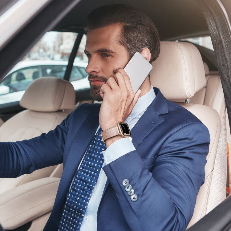 Skorter | Double Buckle Leather Band for Apple Watch Series 9&8&7 41mm / SE 3&SE 2&6&SE&5&4 40mm / 3&2&1 38mm (Pink Sand)