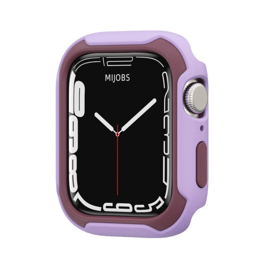 Skorter | Detachable Two-Color Watch Case for Apple Watch Series 9 / 8 / 7 41mm / 6&SE&5&4 40mm (Purple Burgundy)