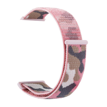 Skorter | Frerndorf | Nylon Loop Watch Band for Apple Watch Ultra 49mm & Watch Ultra 2 49mm / Series 9 & 8 & 7 45mm / SE 3 & SE 2 & 6 & SE & 5 & 4 44mm / 3 & 2 & 1 42mm (Pink Camouflage)