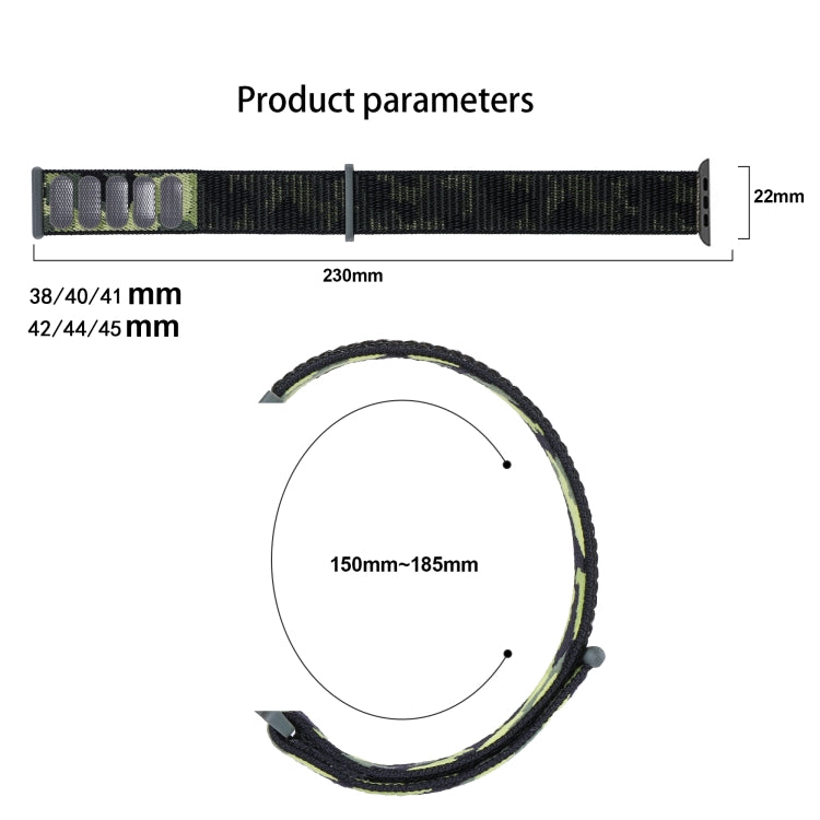 Skorter | Frerndorf | Nylon Loop Watch Band for Apple Watch Ultra 49mm & Watch Ultra 2 49mm / Series 9 & 8 & 7 45mm / SE 3 & SE 2 & 6 & SE & 5 & 4 44mm / 3 & 2 & 1 42mm (Pink Camouflage)