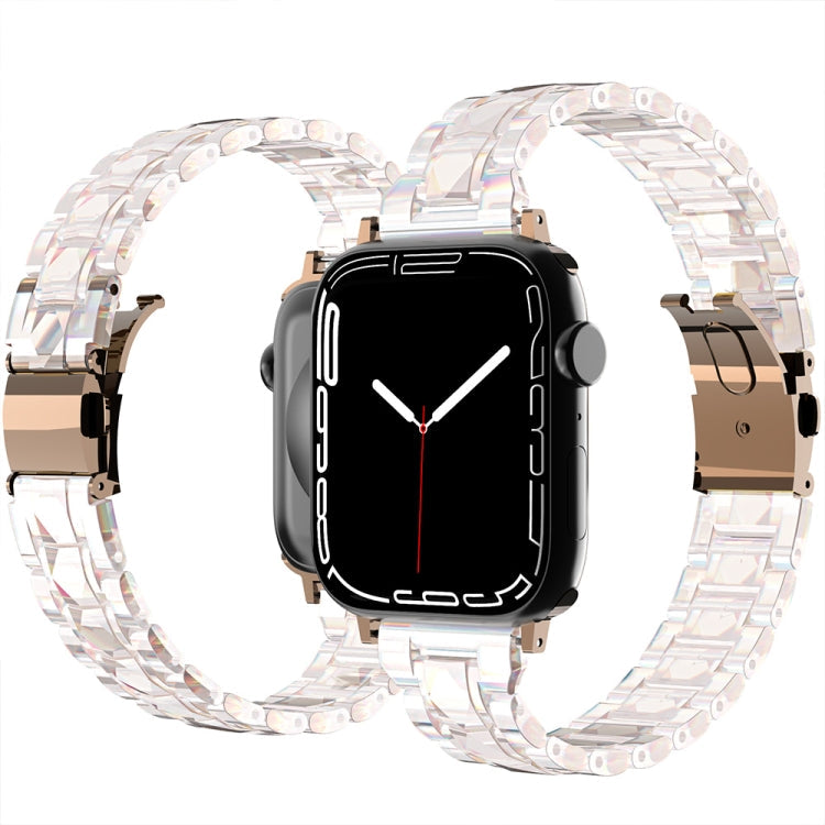 Skorter | Electroplated Acrylic Watch Strap for Apple Watch Ultra 49mm & Watch Ultra 2 49mm / Series 9 & 8 & 7 45mm / SE 3 & SE 2 & 6 & SE & 5 & 4 44mm / 3 & 2 & 1 42mm (Symphony)