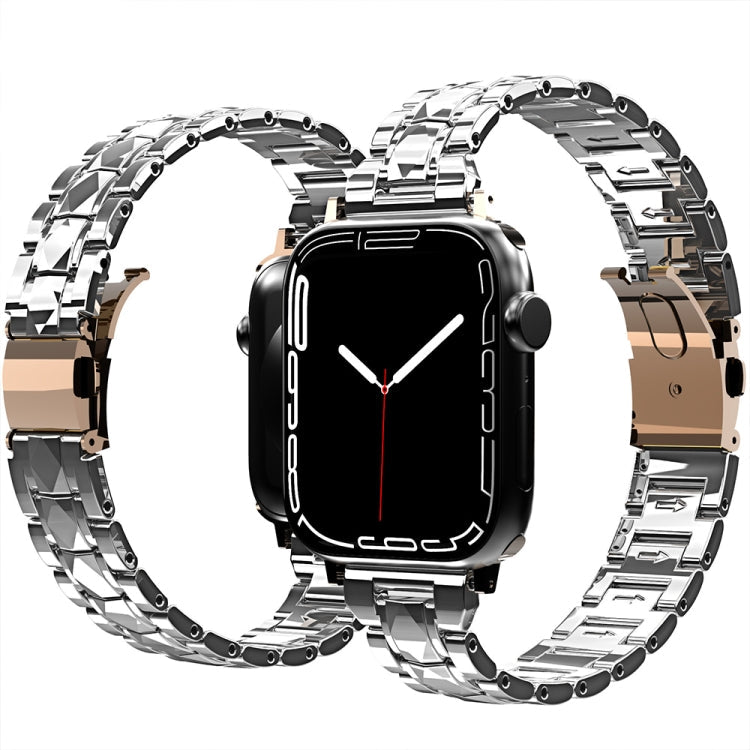 Skorter | Electroplated Acrylic Bracelet for Apple Watch Ultra 49mm & Watch Ultra 2 49mm / Series 9 & 8 & 7 45mm / SE 3 & SE 2 & 6 & SE & 5 & 4 44mm / 3 & 2 & 1 42mm (Silver)
