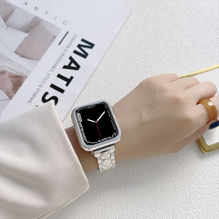 Skorter | Electroplated Acrylic Bracelet for Apple Watch Ultra 49mm & Watch Ultra 2 49mm / Series 9 & 8 & 7 45mm / SE 3 & SE 2 & 6 & SE & 5 & 4 44mm / 3 & 2 & 1 42mm (Silver)
