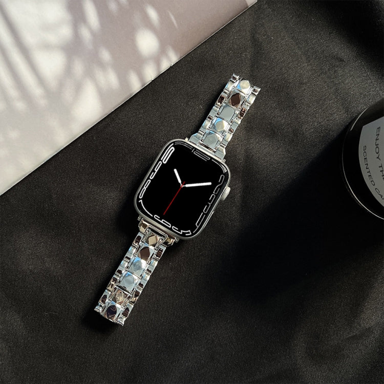 Skorter | Electroplated Acrylic Bracelet for Apple Watch Ultra 49mm & Watch Ultra 2 49mm / Series 9 & 8 & 7 45mm / SE 3 & SE 2 & 6 & SE & 5 & 4 44mm / 3 & 2 & 1 42mm (Silver)