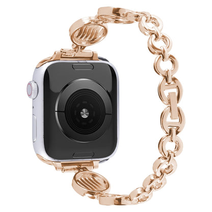 Skorter | Crystal texture metal watch strap for Apple Watch Ultra 49mm & Watch Ultra 2 49mm / Series 9 & 8 & 7 45mm / SE 3 & SE 2 & 6 & SE & 5 & 4 44mm / 3 & 2 & 1 42mm (Gold)