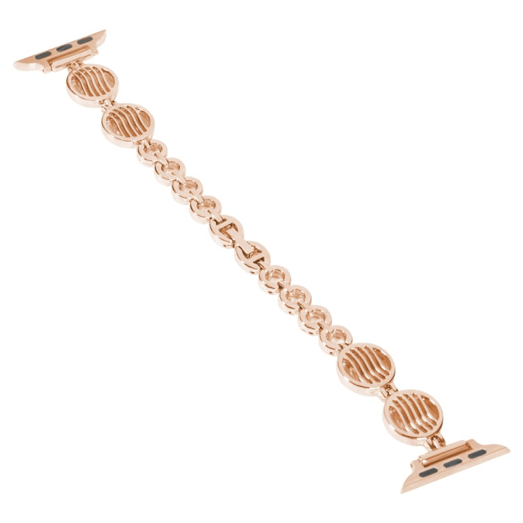 Skorter | Crystal texture metal watch strap for Apple Watch Ultra 49mm & Watch Ultra 2 49mm / Series 9 & 8 & 7 45mm / SE 3 & SE 2 & 6 & SE & 5 & 4 44mm / 3 & 2 & 1 42mm (Gold)