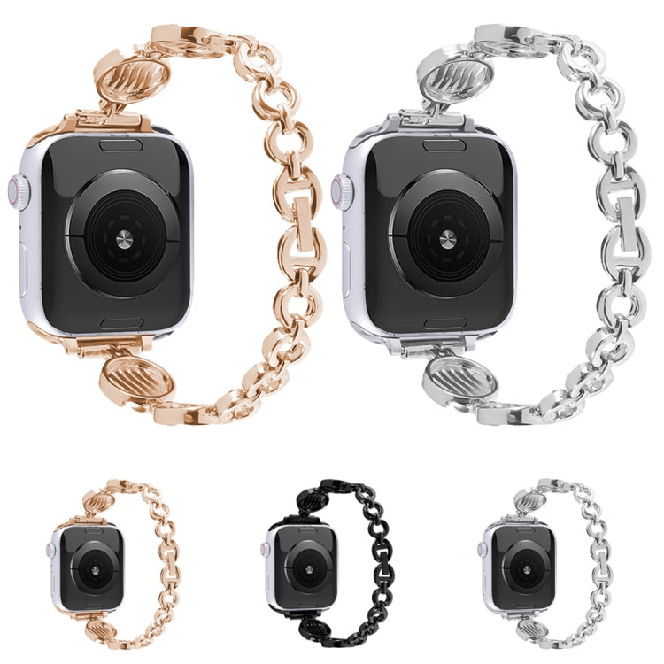 Skorter | Crystal Structure Metal Watch Band for Apple Watch Ultra 49mm & Watch Ultra 2 49mm / Series 9 & 8 & 7 45mm / SE 3 & SE 2 & 6 & SE & 5 & 4 44mm / 3 & 2 & 1 42mm (Silver)