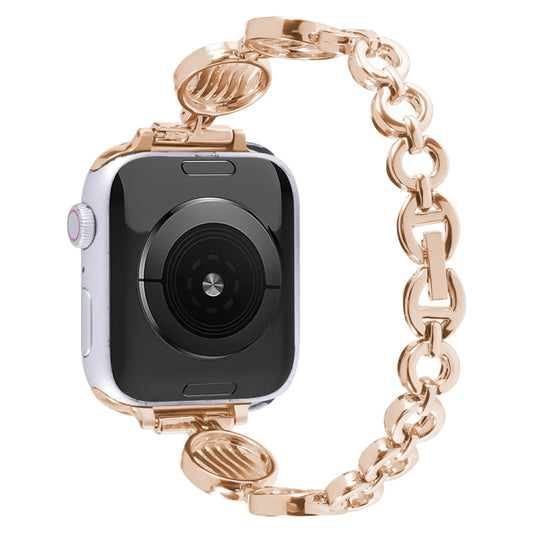 Skorter | Crystal texture metal watch band for Apple Watch Series 9&8&7 41mm / SE 3&SE 2&6&SE&5&4 40mm / 3&2&1 38mm (Gold)