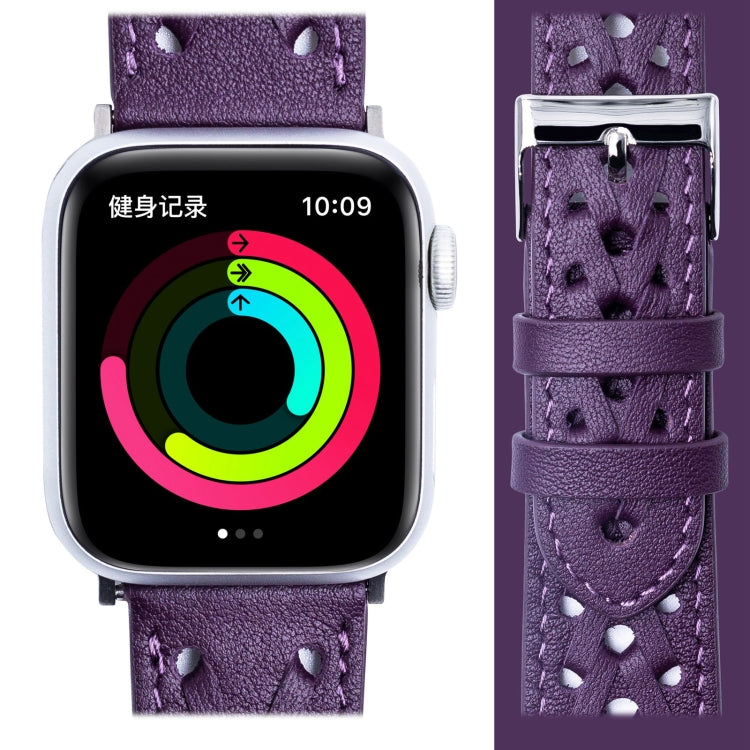 Skorter | Genuine Leather Braided Bracelet for Apple Watch Ultra 49mm & Watch Ultra 2 49mm / Series 9 & 8 & 7 45mm / SE 3 & SE 2 & 6 & SE & 5 & 4 44mm / 3 & 2 & 1 42mm (Purple)