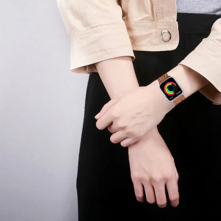 Skorter | Genuine Leather Braided Bracelet for Apple Watch Ultra 49mm & Watch Ultra 2 49mm / Series 9 & 8 & 7 45mm / SE 3 & SE 2 & 6 & SE & 5 & 4 44mm / 3 & 2 & 1 42mm (Purple)