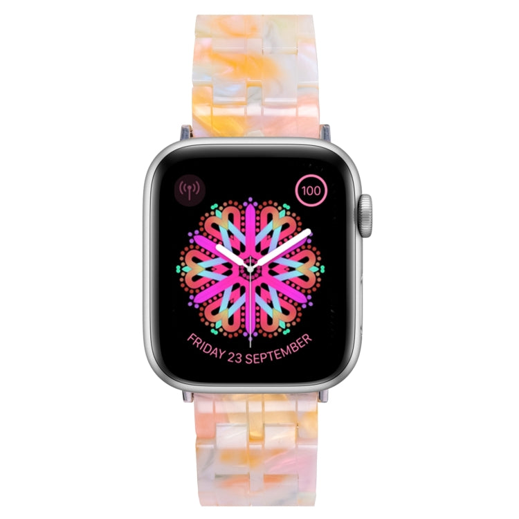 Skorter | Five Pearl Resin Watch Band for Apple Watch Ultra 49mm & Watch Ultra 2 49mm / Series 9 & 8 & 7 45mm / SE 3 & SE 2 & 6 & SE & 5 & 4 44mm / 3 & 2 & 1 42mm (Color Pink)