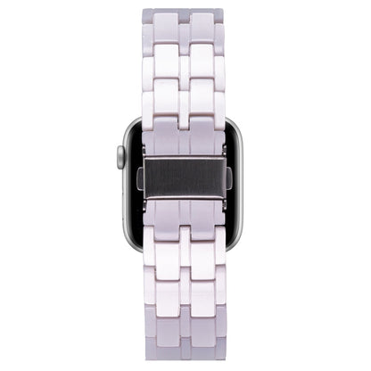 Skorter | Five-Pearl-Resin-Watch-Band for Apple Watch Ultra 49 mm & Watch Ultra 2 49 mm / Series 9 & 8 & 7 45 mm / SE 3 & SE 2 & 6 & SE & 5 & 4 44 mm / 3 & 2 & 1 42 mm (Starlight White)