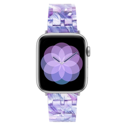 Skorter | Five-Pearl-Resin-Watch-Band for Apple Watch Ultra 49mm & Watch Ultra 2 49mm / Series 9 & 8 & 7 45mm / SE 3 & SE 2 & 6 & SE & 5 & 4 44mm / 3 & 2 & 1 42mm (Purple Texture)