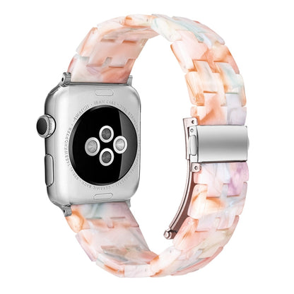 Skorter | Five Pearls Resin Watch Band for the Apple Watch Series 9&8&7 41mm / SE 3&SE 2&6&SE&5&4 40mm / 3&2&1 38mm (Color Pink)