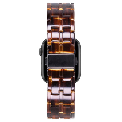 Skorter | Five-Pearl Resin Watch Band for Apple Watch Series 9&8&7 41mm / SE 3&SE 2&6&SE&5&4 40mm / 3&2&1 38mm (Caramel)
