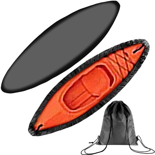 Skorter | 210D Oxford Cloth Outdoor Waterproof Sunscreen Kayak Cover, For:2.6-3m(Black)