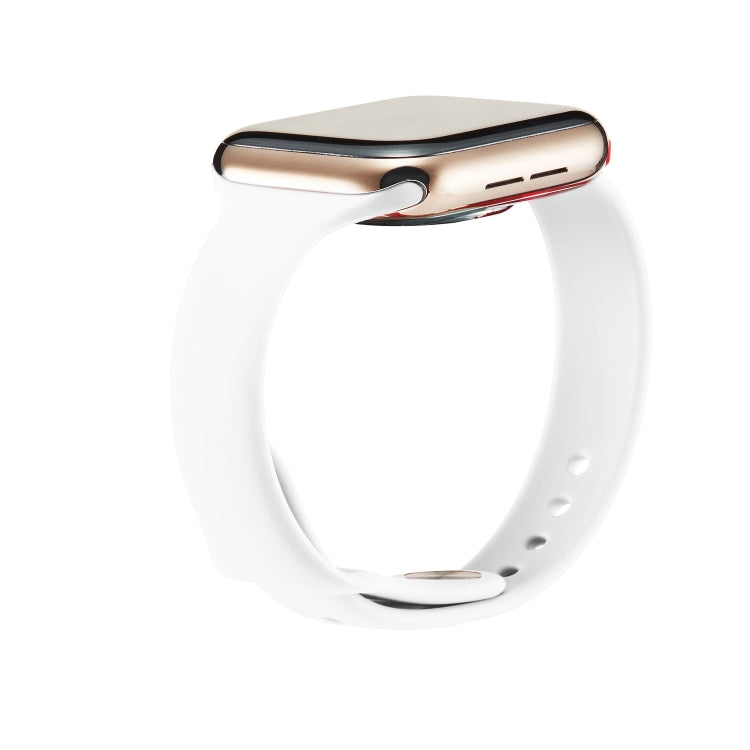 Skorter | For Apple Watch 5/4 44mm & 3/2/1 42mm Thin Silicone Band (White)