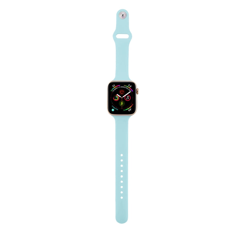 Skorter | For Apple Watch 5/4 44mm & 3/2/1 42mm Thin Silicone Watch Band (Green)