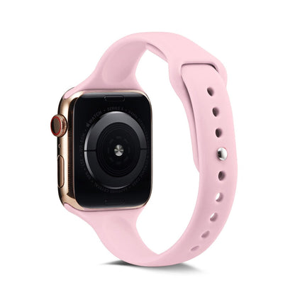 Skorter | For Apple Watch 5/4 44mm & 3/2/1 42mm Thin Silicone Strap (Pink)