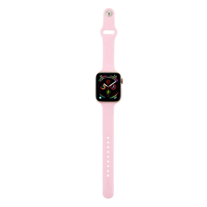Skorter | For Apple Watch 5/4 44mm & 3/2/1 42mm Thin Silicone Strap (Pink)