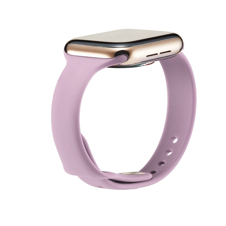 Skorter | For Apple Watch 5/4 44mm & 3/2/1 42mm Thin Silicone Watch Band (Purple)