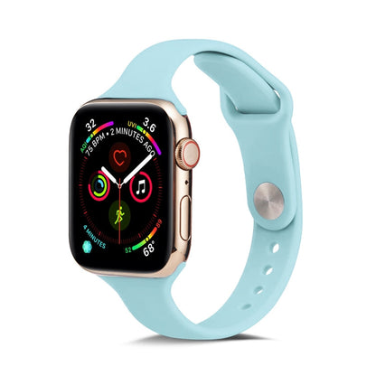 Skorter | For Apple Watch 5/4 40mm & 3/2/1 38mm Thin Silicone Watch Strap (Green)