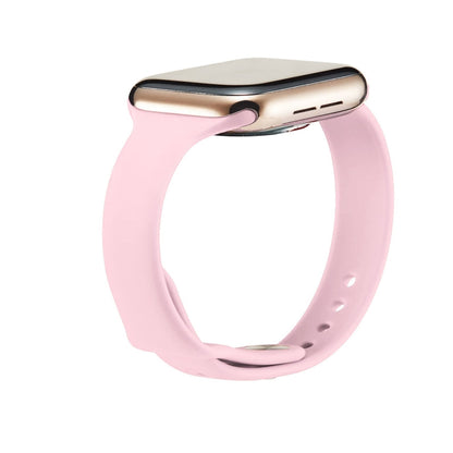 Skorter | For Apple Watch 5/4 40mm & 3/2/1 38mm Thin Silicone Watch Band (Pink)