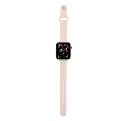 Skorter | For Apple Watch 5/4 40mm & 3/2/1 38mm Thin Silicone Strap (Pink Silty)