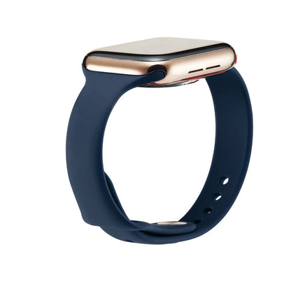 Skorter | For Apple Watch 5/4 40mm & 3/2/1 38mm Thin Silicone Band (Dark Blue)