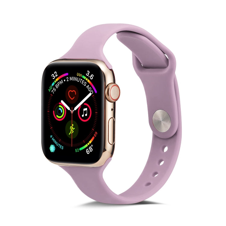 Skorter | For Apple Watch 5/4 40mm & 3/2/1 38mm Thin Silicone Strap (Purple)