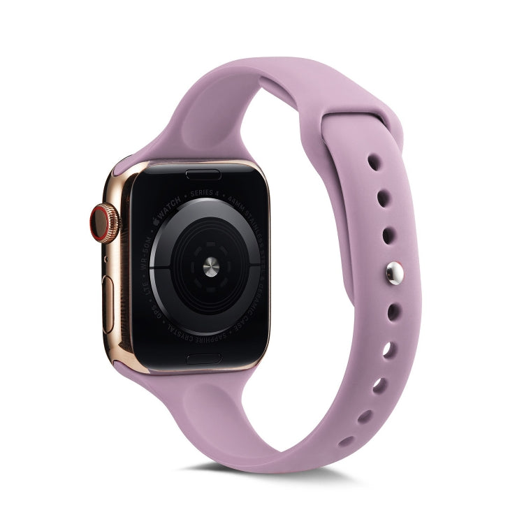 Skorter | For Apple Watch 5/4 40mm & 3/2/1 38mm Thin Silicone Strap (Purple)