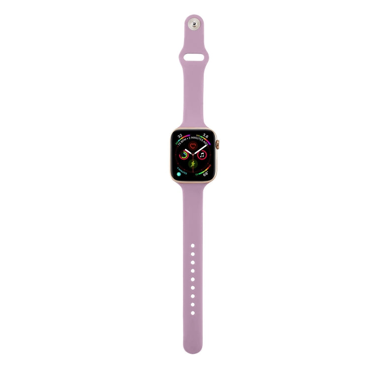Skorter | For Apple Watch 5/4 40mm & 3/2/1 38mm Thin Silicone Strap (Purple)
