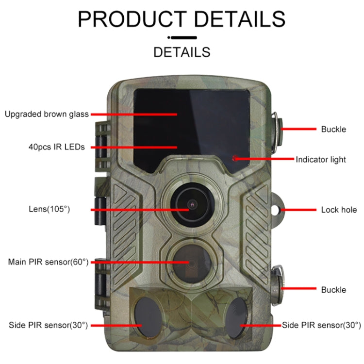 Skorter | H881 21 Mega Pixels 2.4 inch TFT Screen Hunting Trail Camera