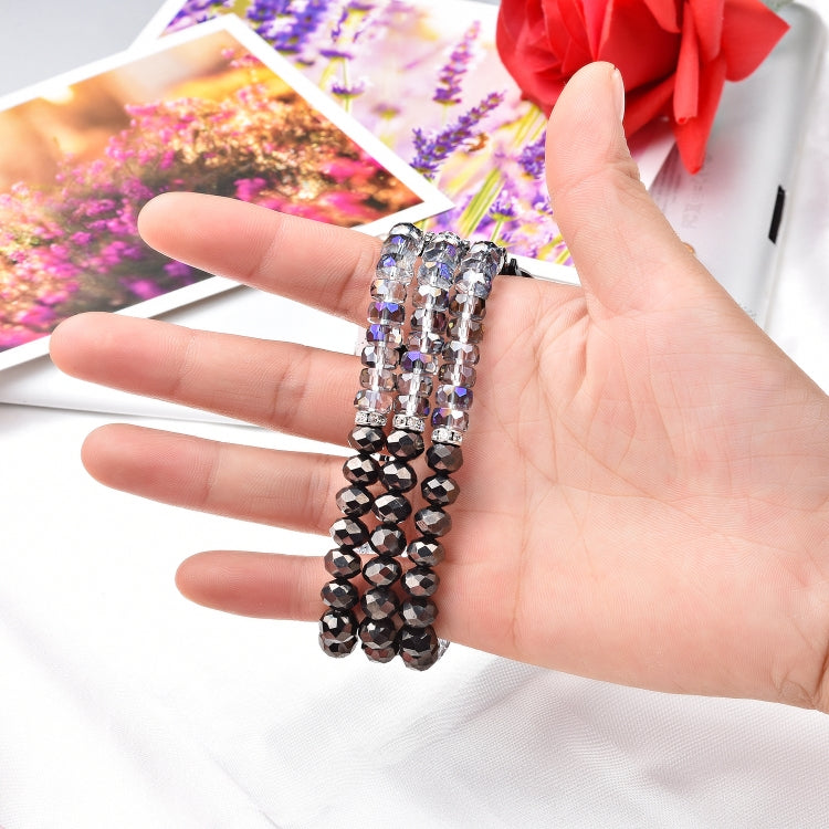 Skorter | For Apple Watch 5 & 4 40mm / 3 & 2 & 1 38mm Pearl Crystal Watch Band (Crystal Gray)