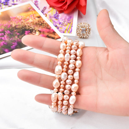 Skorter | For Apple Watch 5 & 4 44mm / 3 & 2 & 1 42mm Pearl Crystal Watch Band (Natural Pearl)