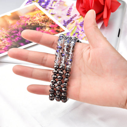 Skorter | For Apple Watch 5 & 4 44mm / 3 & 2 & 1 42mm Pearl Crystal Watch Band (Crystal Gray)