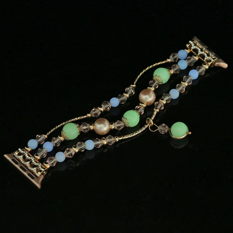 Skorter | For Apple Watch 5 & 4 40mm / 3 & 2 & 1 38mm Glowing Agate Watch Band (Rose Gold)