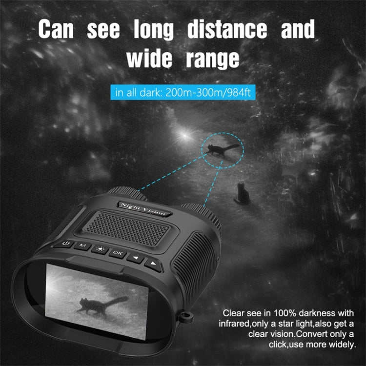 Skorter | DT29 3 inch IPS Screen Binoculars Digital Binoculars Night Vision(Black)