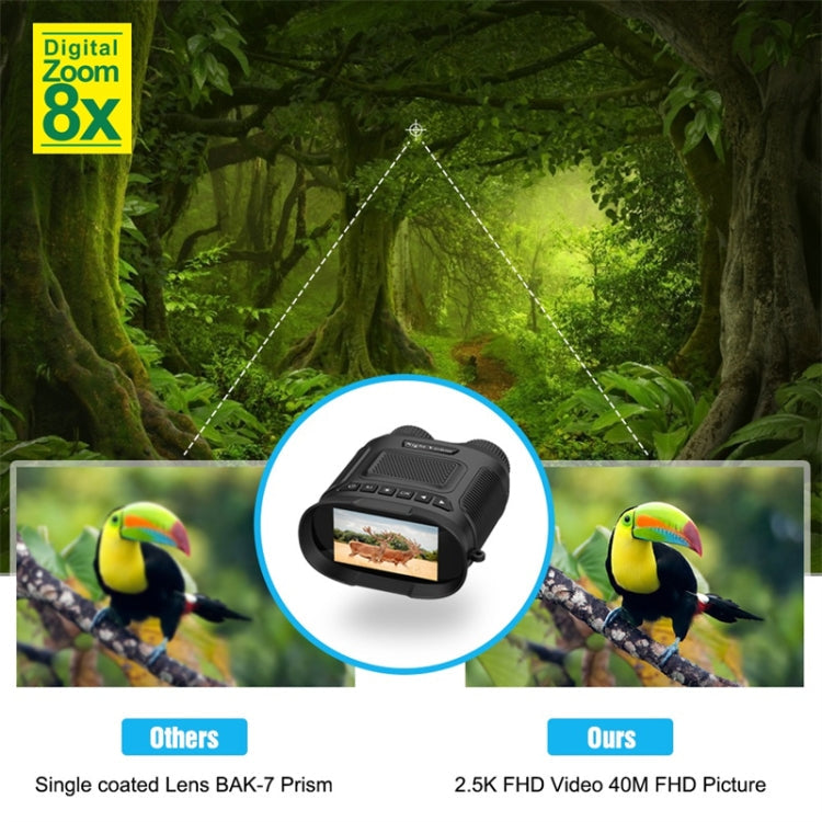 Skorter | DT29 3 inch IPS Screen Binoculars Digital Binoculars Night Vision(Black)
