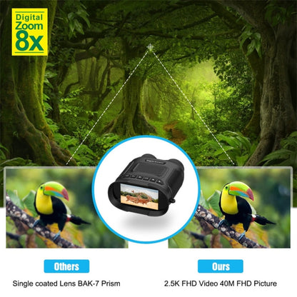 Skorter | DT29 3 inch IPS Screen Binoculars Digital Binoculars Night Vision(Black)