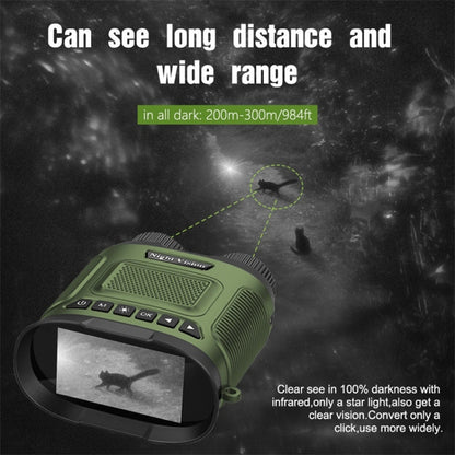 Skorter | DT29 3 inch IPS Screen Binoculars Digital Binoculars Night Vision(Green)