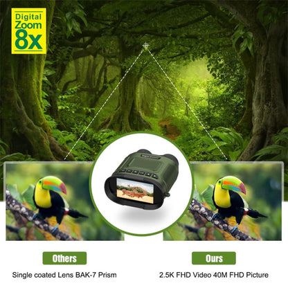 Skorter | DT29 3 inch IPS Screen Binoculars Digital Binoculars Night Vision(Green)