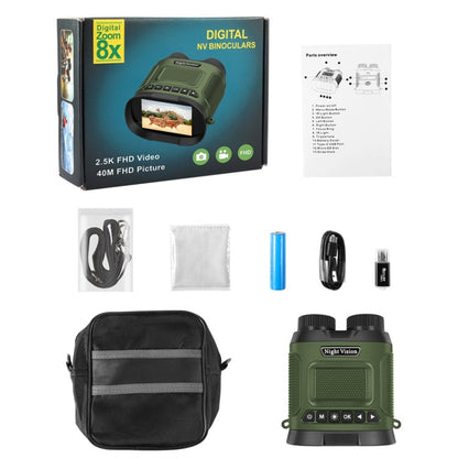 Skorter | DT29 3 inch IPS Screen Binoculars Digital Binoculars Night Vision(Green)
