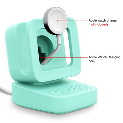 Skorter | For Apple Watch 44/42/40/38mm Retro Watch Stand Holder (Mint Green)