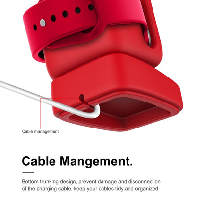 Skorter | For Apple Watch 44/42/40/38mm Retro Watch Stand Holder (Red)