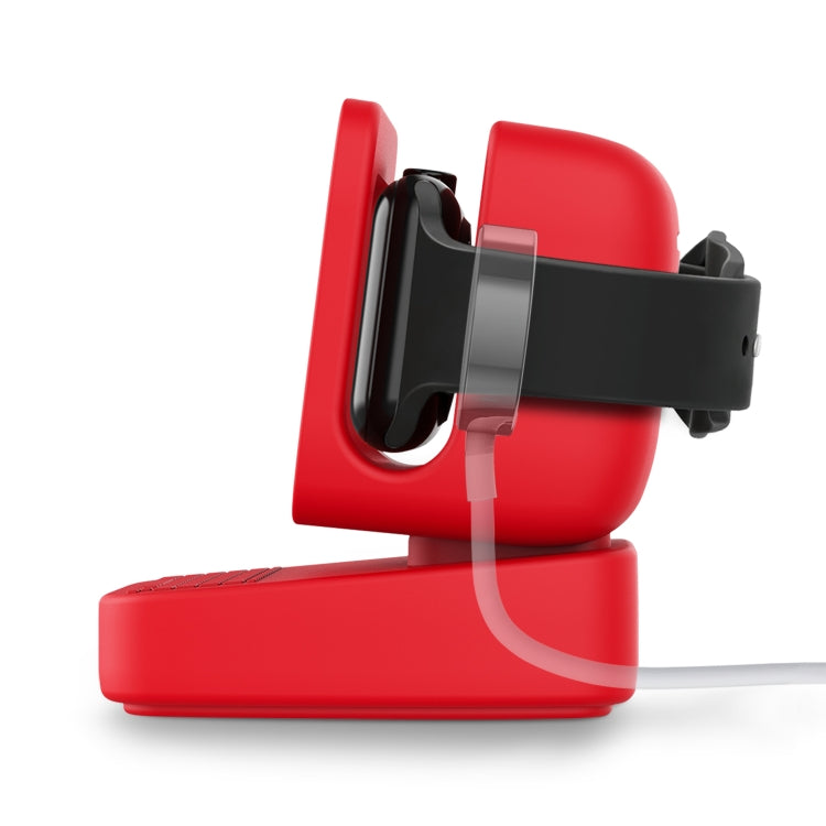 Skorter | For Apple Watch 44/42/40/38mm Retro Watch Stand Holder (Red)