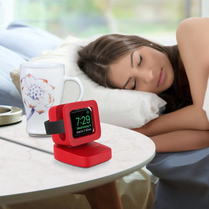Skorter | For Apple Watch 44/42/40/38mm Retro Watch Stand Holder (Red)