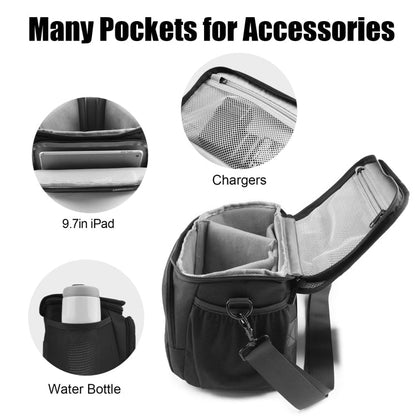 Skorter | Cwatcun D67 Crossbody Camera Bag Photography Lens Shoulder Bag, Size: 22 x 15 x 15cm S(Black)