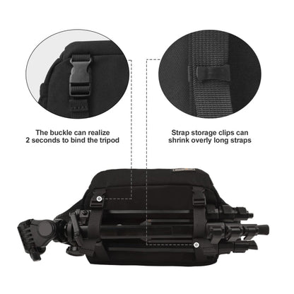Skorter | Cwatcun D67 Crossbody Camera Bag Photography Lens Shoulder Bag, Size: 22 x 15 x 15cm S(Black)